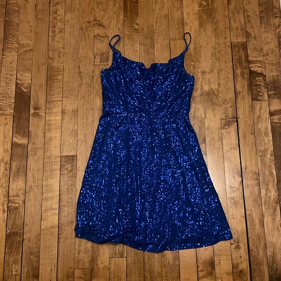 Nordstrom blue sequence dress - Picture 1 of 3